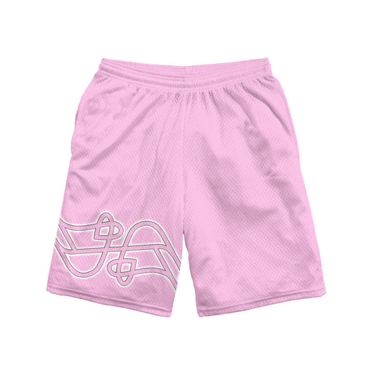 'Le Deux' Mesh Shorts- Pink